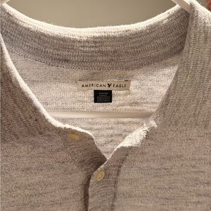 American Eagle Outfitters Light Gray Men's Cardigan